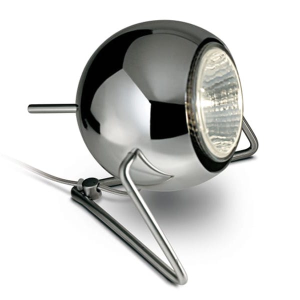 【Fabbian】イタリア デザイン照明 テーブルライト「BELUGA STEEL」1灯 シルバー（W110×H125mm）