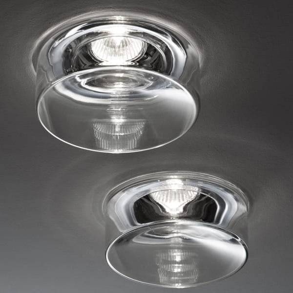 Fabbian】イタリア デザイン照明 ダウンライト「BLOW」クリア 1灯 GU10