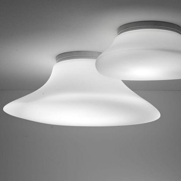 【Fabbian】イタリア デザイン照明 シーリングライト「LUMI MYCENA」ホワイト　集積LED （W320×D120×H320mm）