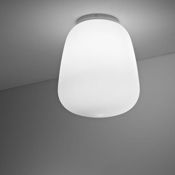 【Fabbian】イタリア デザイン照明 シーリングライト「LUMI BAKA」ホワイト　集積LED （Φ330×H380mm）