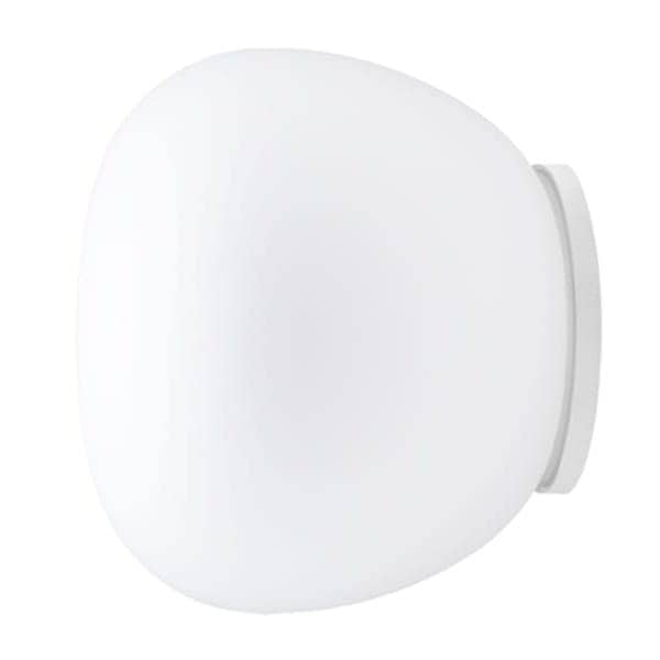 【Fabbian】イタリア デザイン照明 ウォール／シーリングライト「LUMI MOCHI」ホワイト　1灯 G9 （Φ200×D180mm）