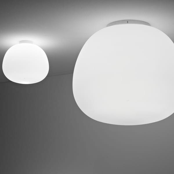 【Fabbian】イタリア デザイン照明 シーリングライト「LUMI MOCHI」ホワイト 集積LED （Φ450×H395mm）