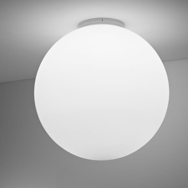 【Fabbian】イタリア デザイン照明 シーリングライト「LUMI SFERA」ホワイト　集積LED （Φ350×D350mm）