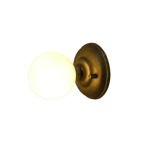 <b>【LAMPS】</B>ガラスボール照明 ウォールランプ 1灯(W100×D125×H100mm)