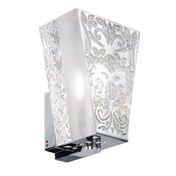 【Fabbian】イタリア デザイン照明 ウォールライト「VICKY」クリア 1灯 （W100×D84×H139mm）