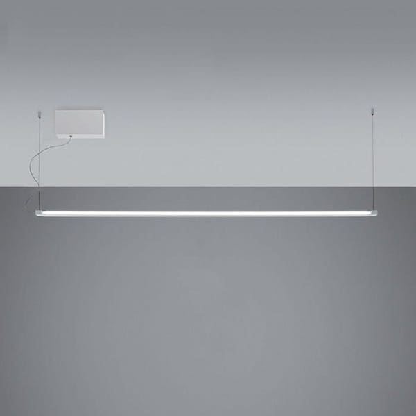 【Fabbian】イタリア デザイン照明 ペンダントライト「PIVOT」ホワイト／アントラシット／ライトグレー（W1577×D500×H20mm）