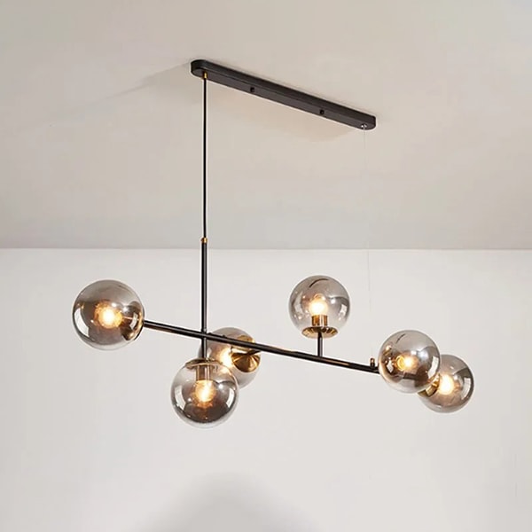 新品未使用　メタルケージデザイン 6灯ペンダントライト　インダストリアル ペンダントライト 照明 1灯 インダストリアルデザイン ガラス