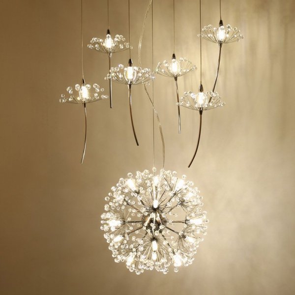 E-Light】フラワーデザイン照明 9/10/13/14/15/18/21/24/33灯