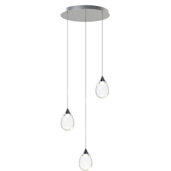 【ET2】アメリカ・ペンダントライト「Dewdrop」 シルバー（W381×D381×H172mm）