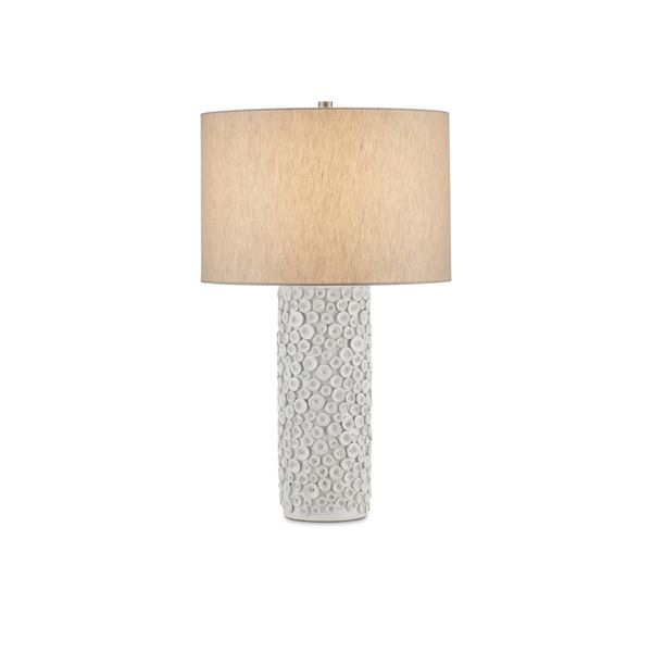 【CURREY】アメリカ・テーブルライト「Buttons」1灯 ホワイト (Φ432×H712mm)