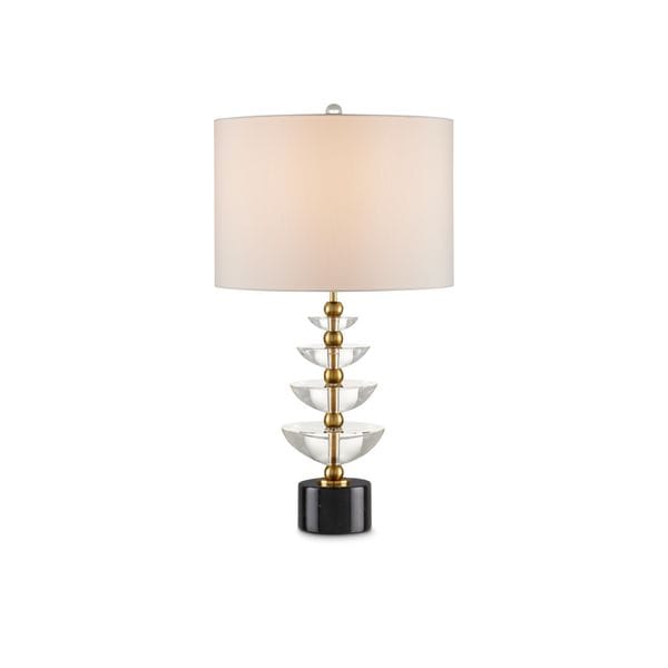 【CURREY】アメリカ・テーブルライト「Waterfall」1灯 ブラス×ブラック (W407×H699mm)