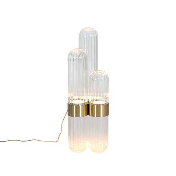 【pulpo】ドイツ ガラスシェード テーブル＆フロアライト Small「CACTUS」（Φ200×H630mm）