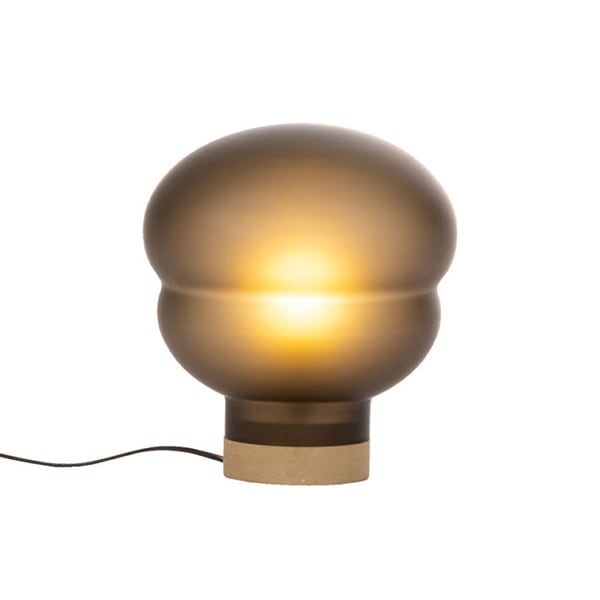 【pulpo】ドイツ テーブル&フロアライト「KUMO」Smoky Gray／White（φ260／420／350mm）