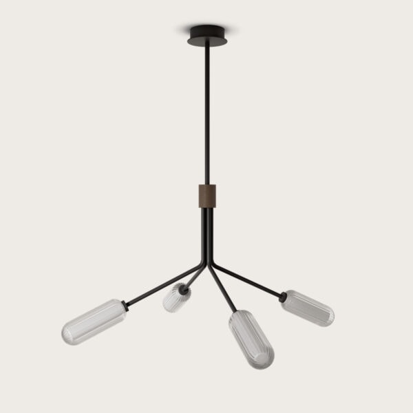 【aromas】 スペイン・インテリア照明「LARI」ペンダントライト ブラック／ブラウン／グレー／オレンジ（H180mm)