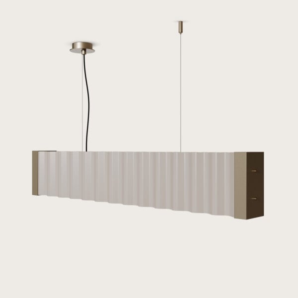 【aromas】 スペイン・インテリア照明「NOSA」ペンダントライト 5灯 ブラック／ゴールド (W1050×H190mm)