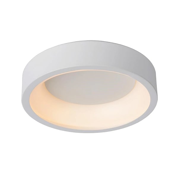 【LUCIDE】ベルギー リング型シーリングライト「TALOWE」White（φ600×H130mm）