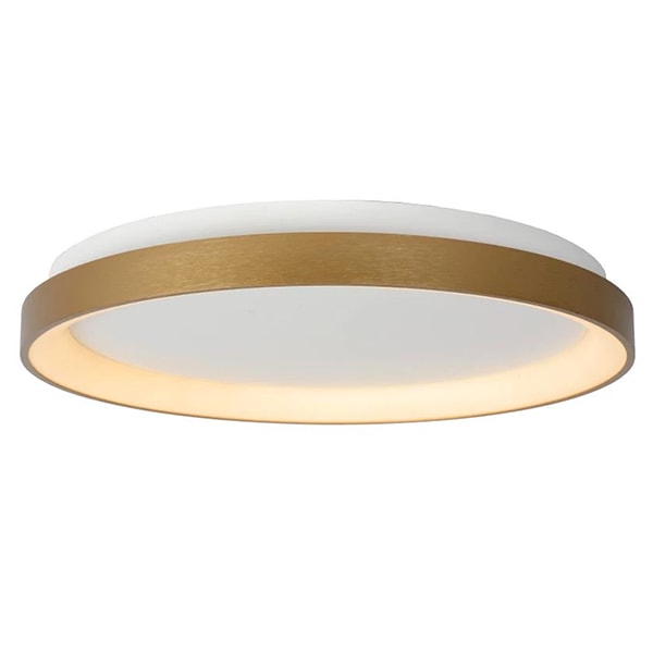 【LUCIDE】ベルギー リング型シーリングライト「VIDAL」Gold（φ480×H60mm）