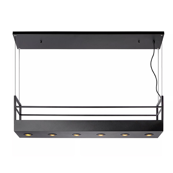 【LUCIDE】ベルギー デザイン照明 ペンダントライト「MIRAVELLE」Black（W1100×D220mm）