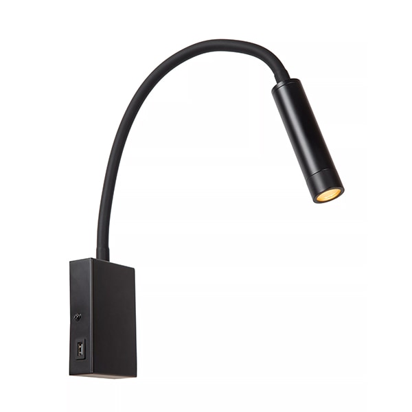 【LUCIDE】ベルギー ウォールスポットライト「ALEC」Black（W800×H360×D340mm）