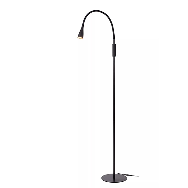 【LUCIDE】ベルギー フロアリーディングライト「ZOZY」Black（φ220×H1450mm）