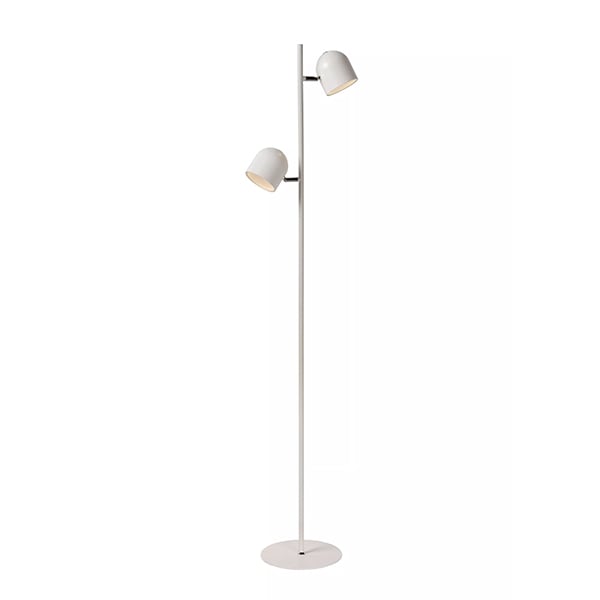 【LUCIDE】ベルギー デザイン照明 フロアライト「SKANSKA」White 2灯（φ320×H1410mm）