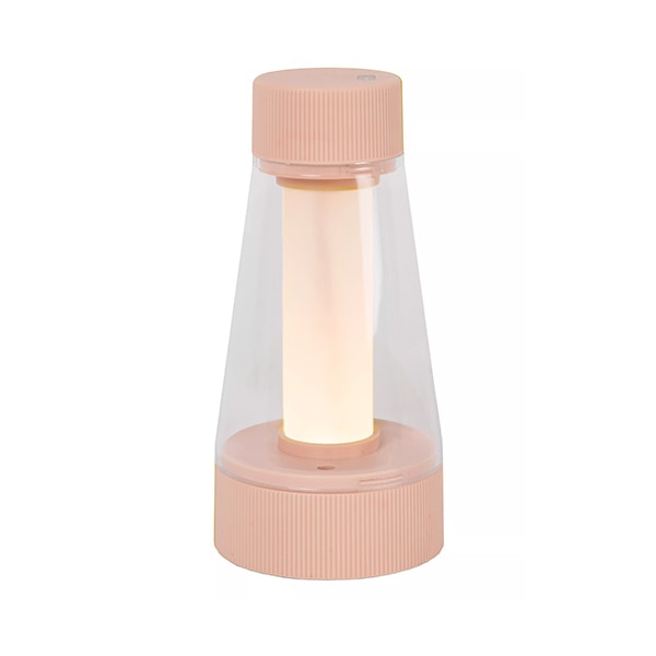 【LUCIDE】ベルギー 充電式テーブルライト「LORALI」Pink（φ77×H160mm）