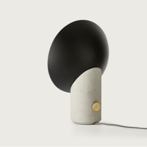 【aromas】 スペイン・インテリア照明「LOLA」テーブルライト 1灯 ブラック (W300×D120×H380mm)