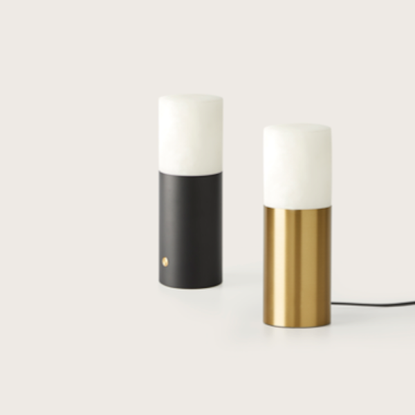 【aromas】 スペイン・インテリア照明「LIND (USB)」テーブルライト ゴールド (W70×D70×H200mm)