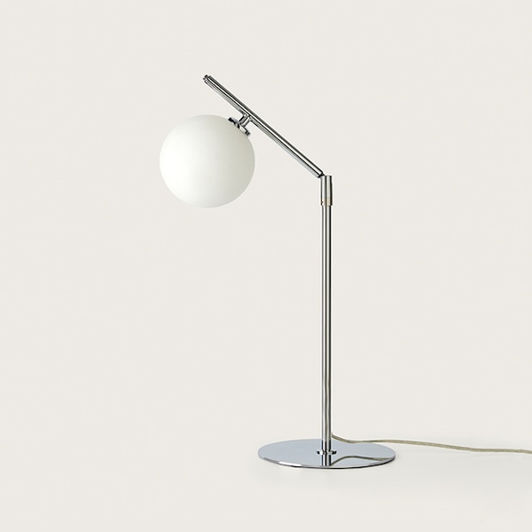 【aromas】 スペイン・インテリア照明「ENDO」テーブルライト 1灯 ゴールド／シルバー (W200×D330×H400-630mm)