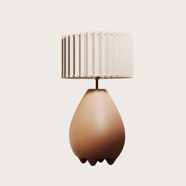 【aromas】 スペイン・インテリア照明「OBRIE」テーブルライト 1灯 ブラック／ホワイト／ゴールド／シルバー (φ300×H400mm)