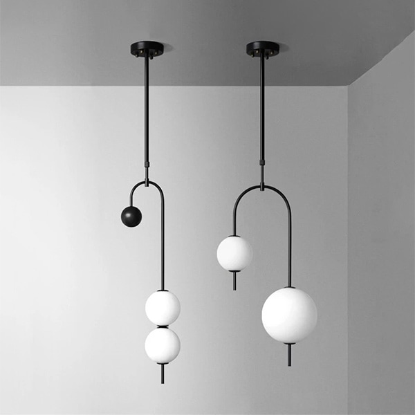 【リーズナブル】デザイン照明 ガラスボールシェード LEDペンダントライト（W220／360mm） 