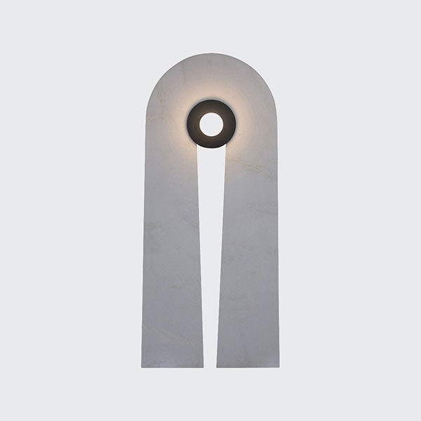 【WorkOf】アメリカ・デザイン照明 ウォールライト「Della Sconce」1灯・ホワイト（W293×H660mm）