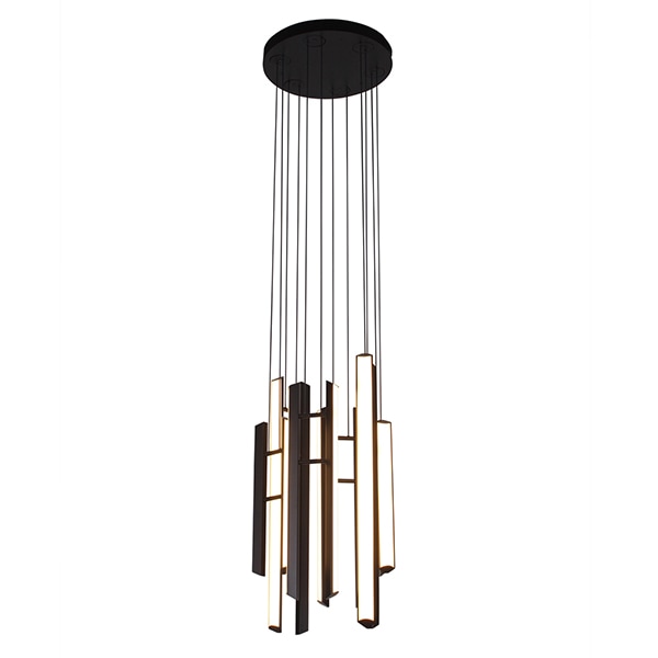 【WorkOf】アメリカ・デザイン照明 ペンダントライト「CHIME CHANDELIER」 6色（W407×D407×H737mm）