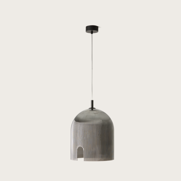 【aromas】 スペイン・インテリア照明「PORTA L」ペンダントライト  グレー (φ300×H350mm)