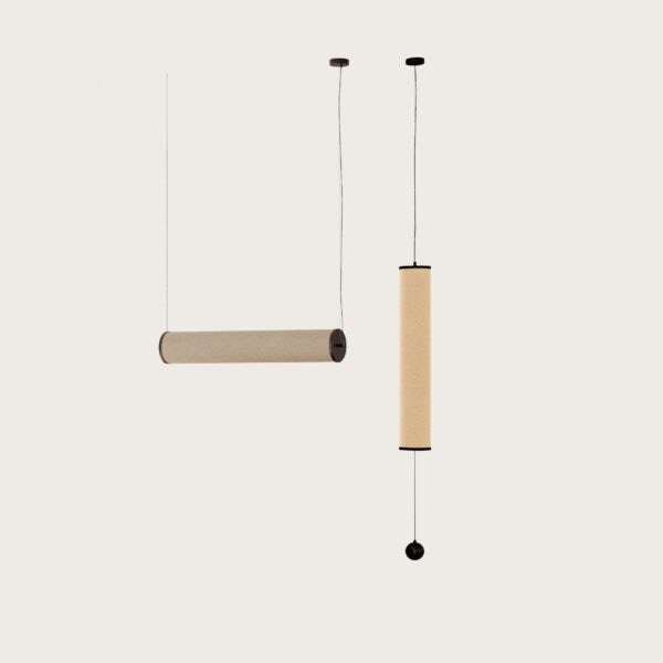【aromas】 スペイン・インテリア照明「NOOI」ペンダントライト 1灯 ブラック (φ165×H1000mm)