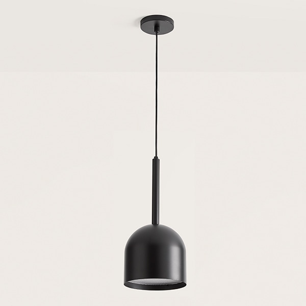 【aromas】 スペイン・インテリア照明「LUCA」ペンダントライト 1灯  ブラック (φ203×H425-1520mm)