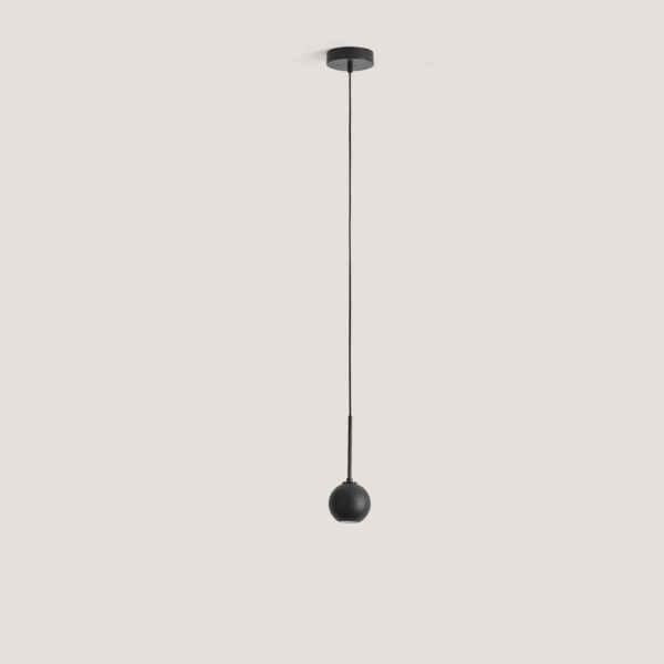 【aromas】 スペイン・インテリア照明「LITA」ペンダントライト  ブラック (φ100×H241mm)