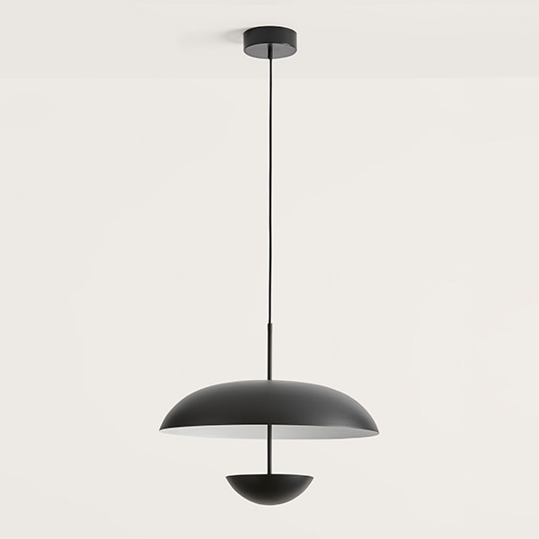 【aromas】 スペイン・インテリア照明「ELLA」ペンダントライト ブラック／ゴールド (φ560×H470mm)