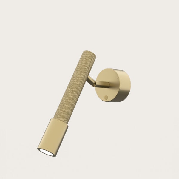 【aromas】 スペイン・インテリア照明「YCRO」ウォールライト 1灯 ブラック／ゴールド (D123×H180mm)