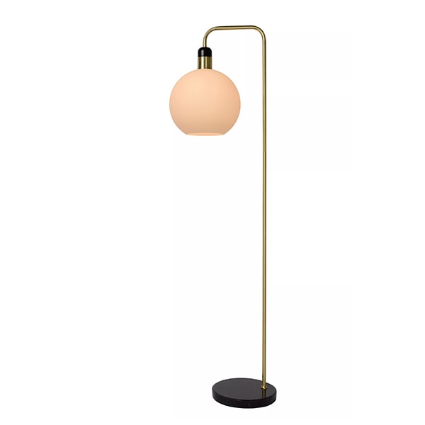 【LUCIDE】ベルギー デザイン照明 フロアライト「JULIUS」Opal（φ280×H1580mm）