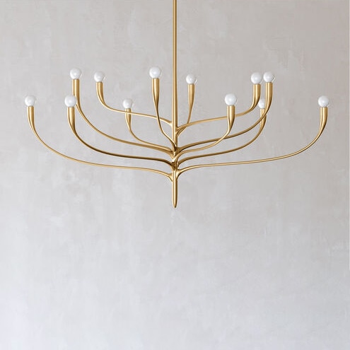 【HUDSON VALLEY】アメリカ・デザイン照明 シャンデリア「LABRA」12灯 ゴールド（φ1328×H674mm）