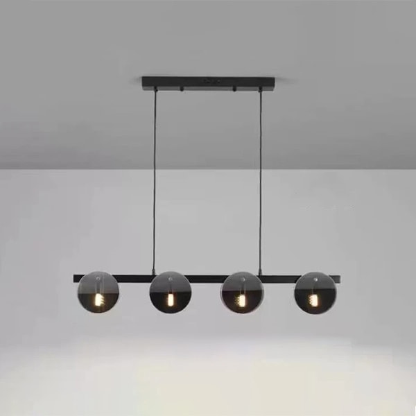 デザイン照明 モダン LEDガラスペンダントライト ブラック