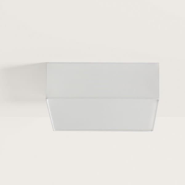 【aromas】 スペイン・インテリア照明「TAMB SQUARE」シーリングライト 2灯 ホワイト／グレー／ブラック (W350×D350×H120mm)