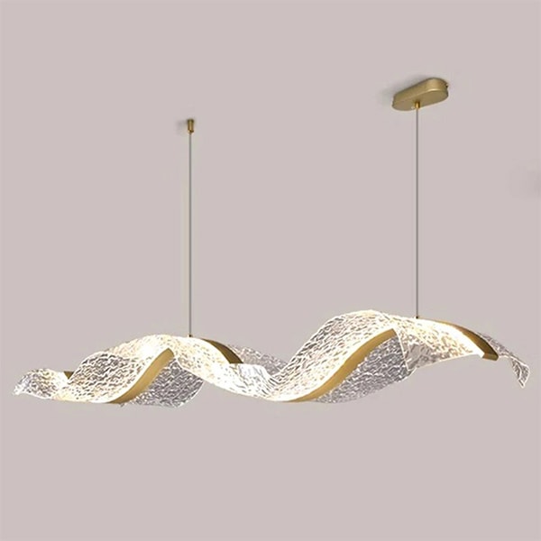 デザイン照明 モダン LEDガラスペンダントライト ゴールド Water