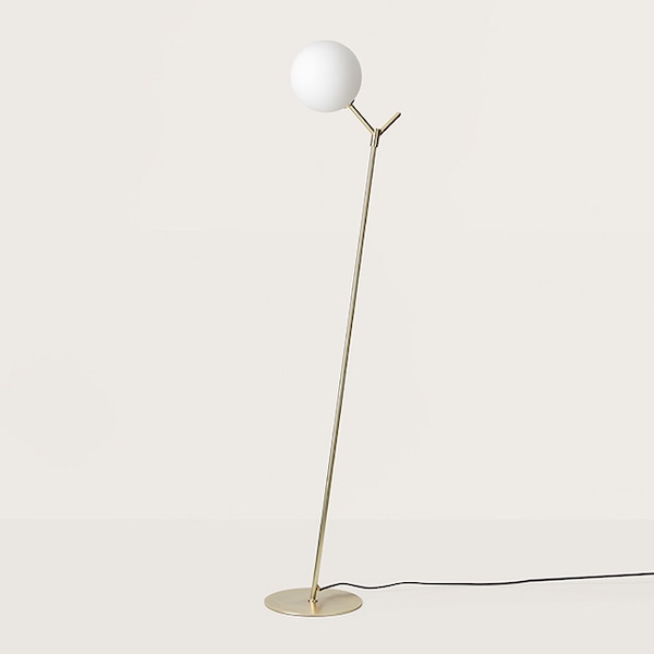 【aromas】 スペイン・インテリア照明「ATOM」フロアライト 1灯 ゴールド／ブラック (φ275×H1550mm)