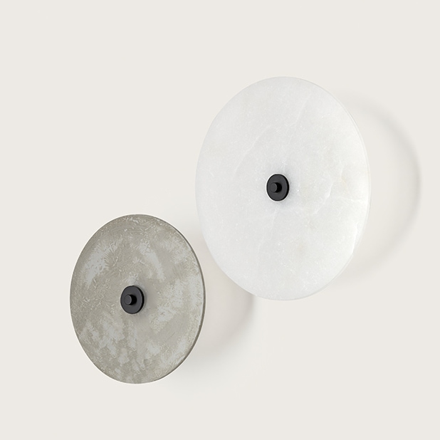 【aromas】 スペイン・インテリア照明「SUAL」ウォールライト アラバスター (φ250mm)