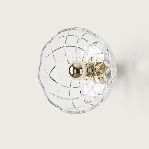 【aromas】 スペイン・インテリア照明「LOTTO」ウォールライト1灯 ゴールド／シルバー (φ150×D116mm)