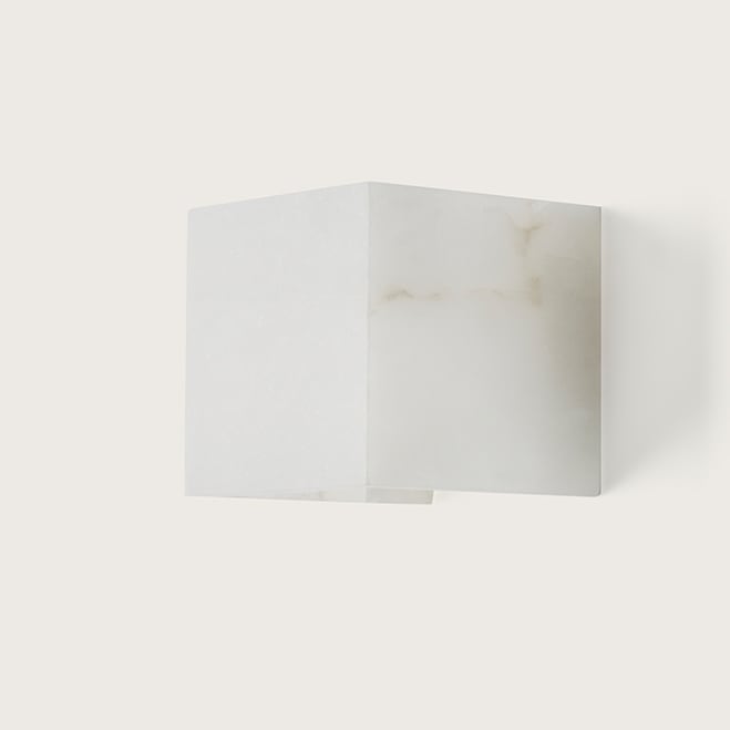 【aromas】 スペイン・インテリア照明「VASTER」ウォールライト1灯 ホワイト (W150×H130mm)