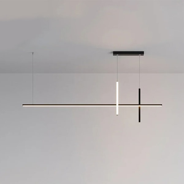 【リーズナブル】デザイン照明　モダン　LEDペンダントライト　Black／White（W800／1000／1200mm） 