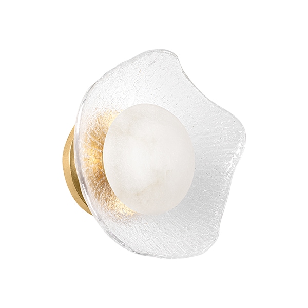 【CORBETT】アメリカ・デザイン照明 ウォールライト「Almandine」1灯 ゴールド（W254×H254mm）